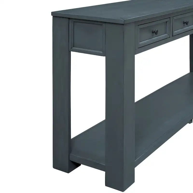 Console / Table d'appoint avec tiroirs de rangement et étagère inférieure pour entrée/couloir