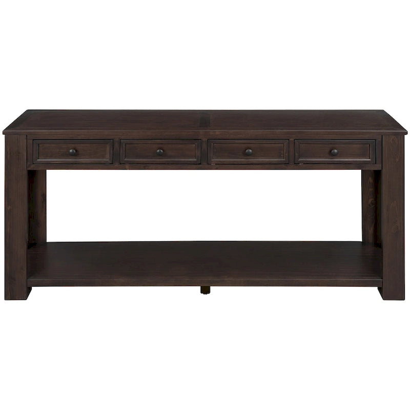 Console / Table d'appoint avec tiroirs de rangement et étagère inférieure pour entrée/couloir