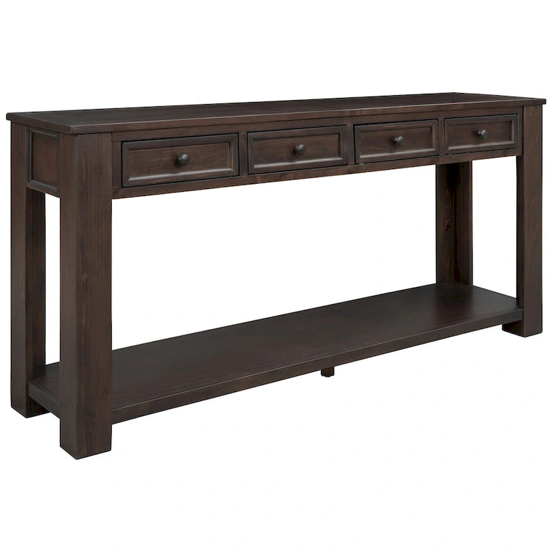 Console / Table d'appoint avec tiroirs de rangement et étagère inférieure pour entrée/couloir