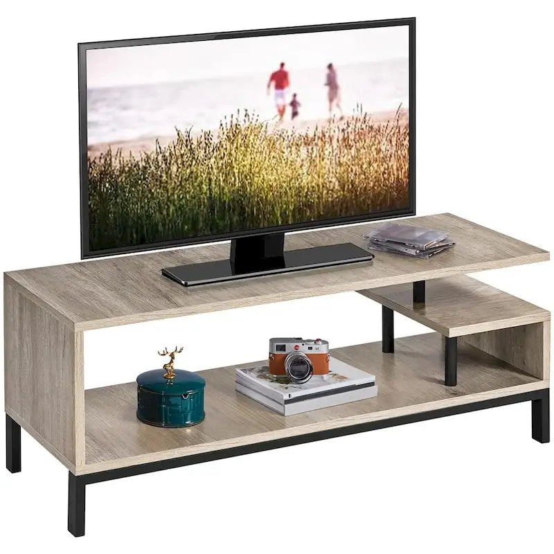 Meuble TV Yaheetech en bois pour petits espaces de salon