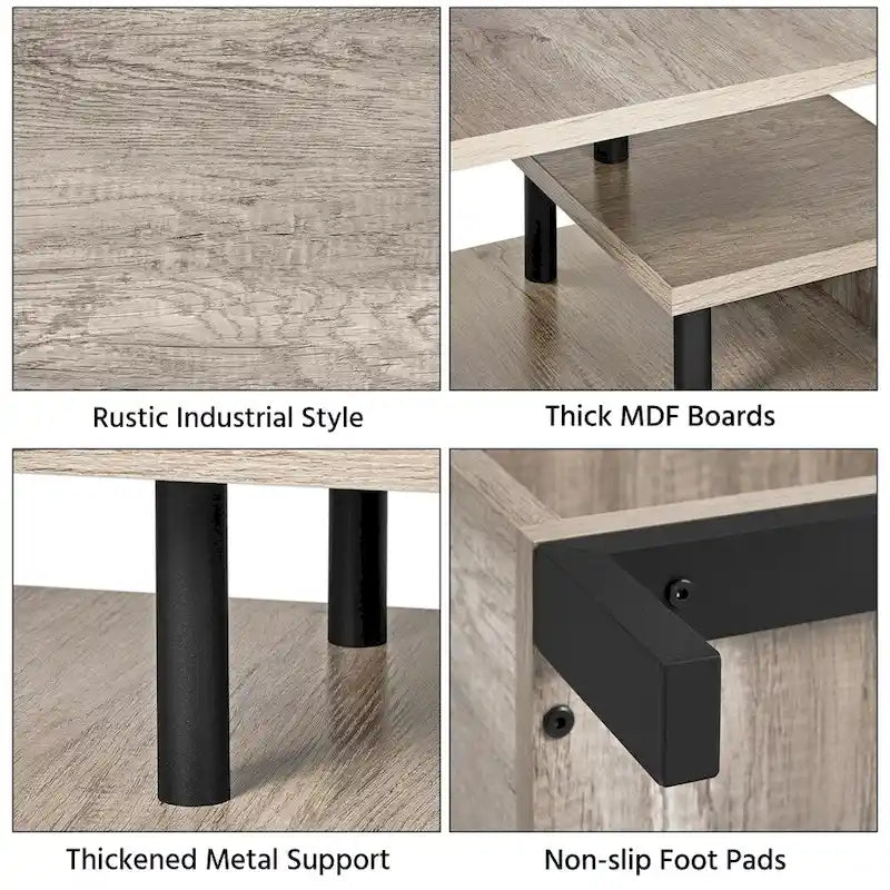 Meuble TV Yaheetech en bois pour petits espaces de salon