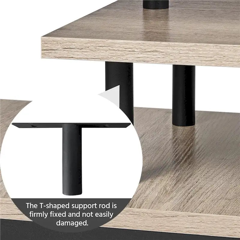 Meuble TV Yaheetech en bois pour petits espaces de salon