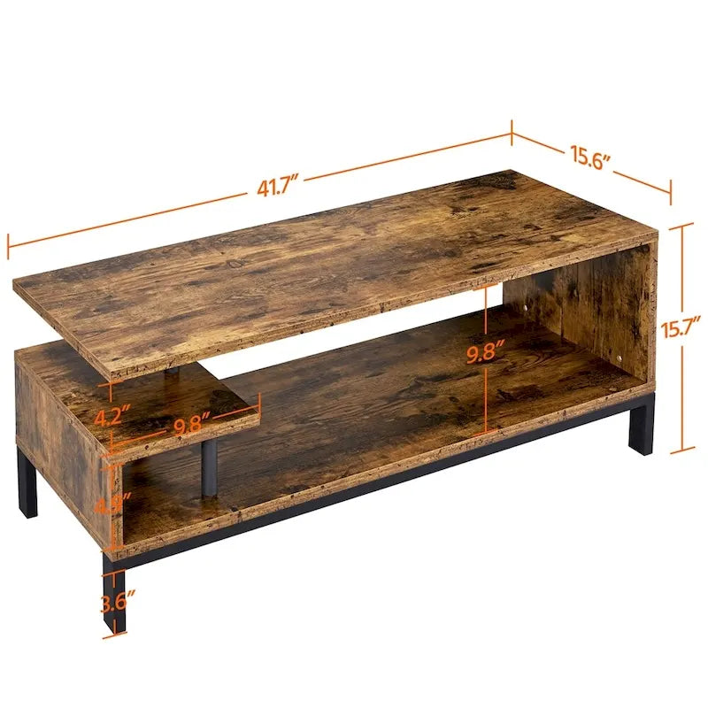 Meuble TV Yaheetech en bois pour petits espaces de salon