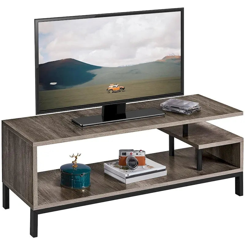 Meuble TV Yaheetech en bois pour petits espaces de salon