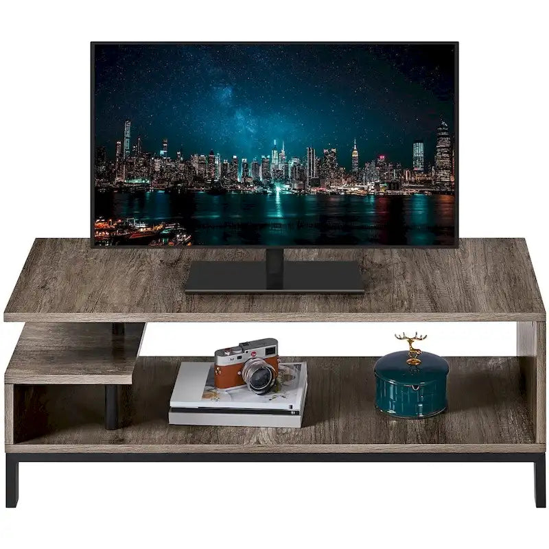 Meuble TV Yaheetech en bois pour petits espaces de salon