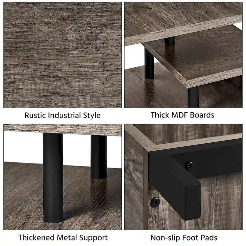 Meuble TV Yaheetech en bois pour petits espaces de salon