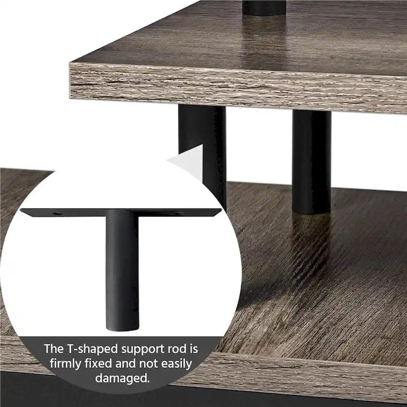 Meuble TV Yaheetech en bois pour petits espaces de salon
