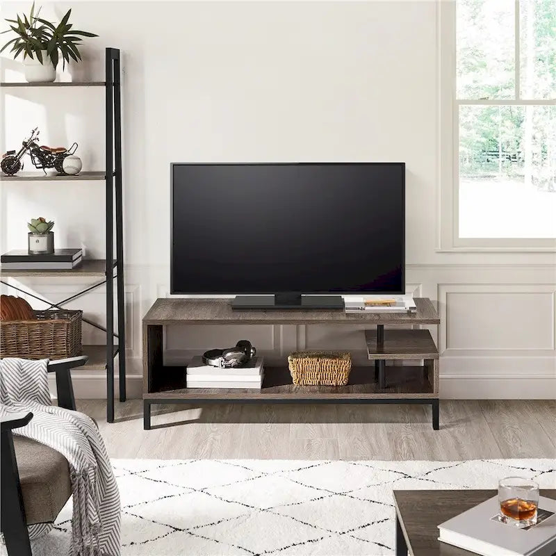 Meuble TV Yaheetech en bois pour petits espaces de salon