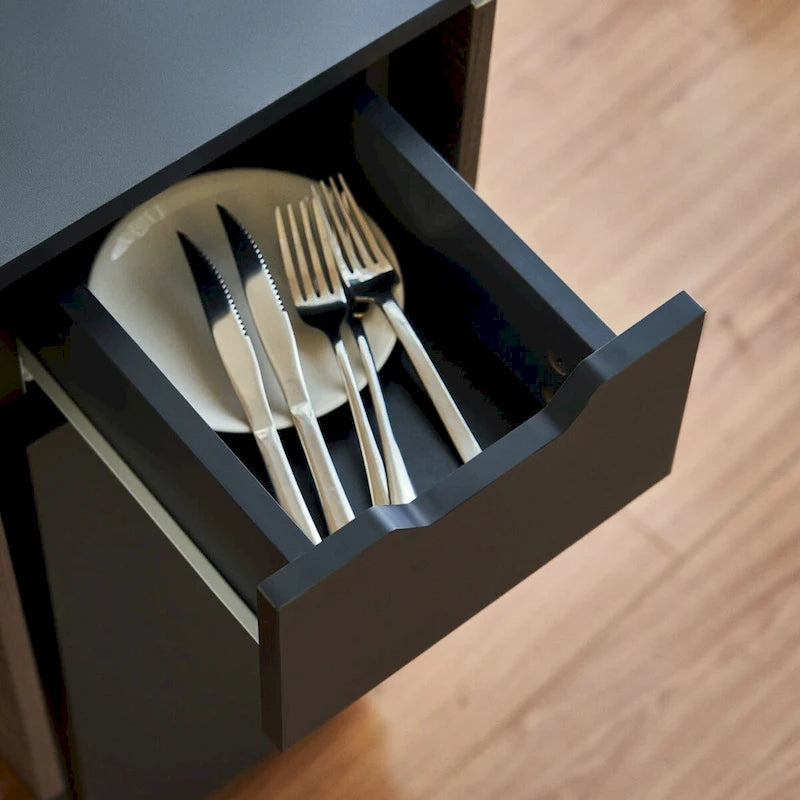 Table de cuisine pliante avec rallonge à rabats