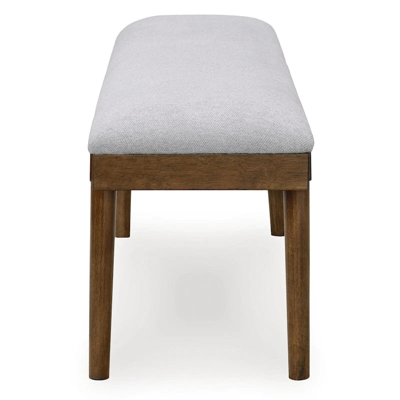 Signature Design by Ashley Lyncott Gris/Marron 59 Banc de salle à manger rembourré - 59.25 L x 15.13 P x 19.75 H