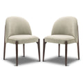 Chaises de salle à manger Pietta de Poly & Bark (lot de 2) – Tissu durable avec pieds en bois massif