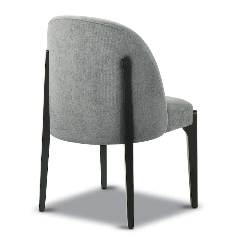 Chaises de salle à manger Pietta de Poly & Bark (lot de 2) – Tissu durable avec pieds en bois massif