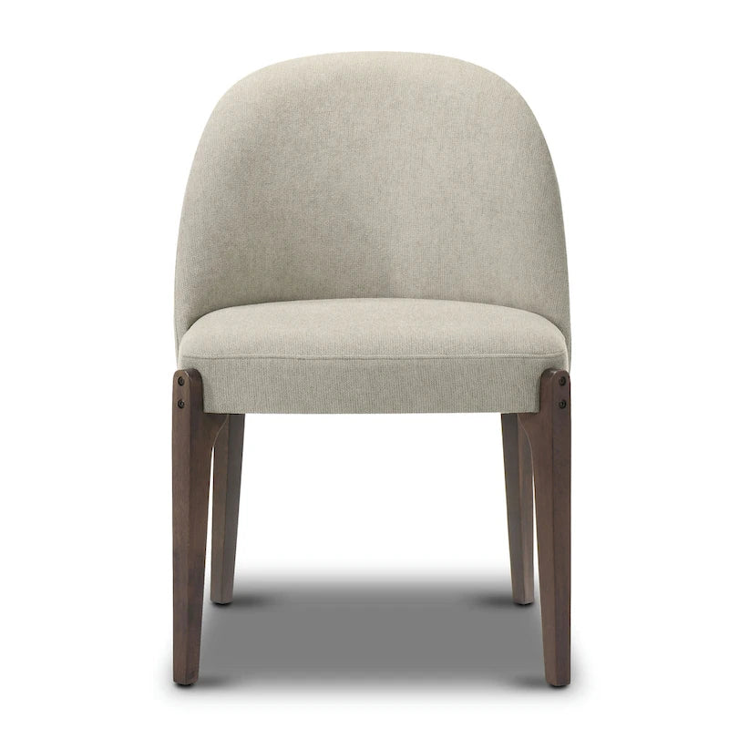 Chaises de salle à manger Pietta de Poly & Bark (lot de 2) – Tissu durable avec pieds en bois massif