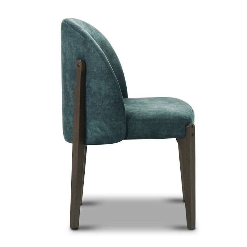 Chaises de salle à manger Pietta de Poly & Bark (lot de 2) – Tissu durable avec pieds en bois massif