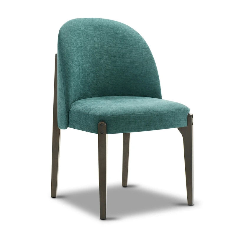 Chaises de salle à manger Pietta de Poly & Bark (lot de 2) – Tissu durable avec pieds en bois massif