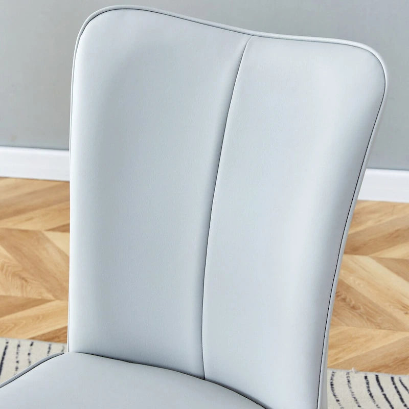 Chaises de salle à manger modernes, lot de 4, en cuir PU, rembourrées, pour cuisine