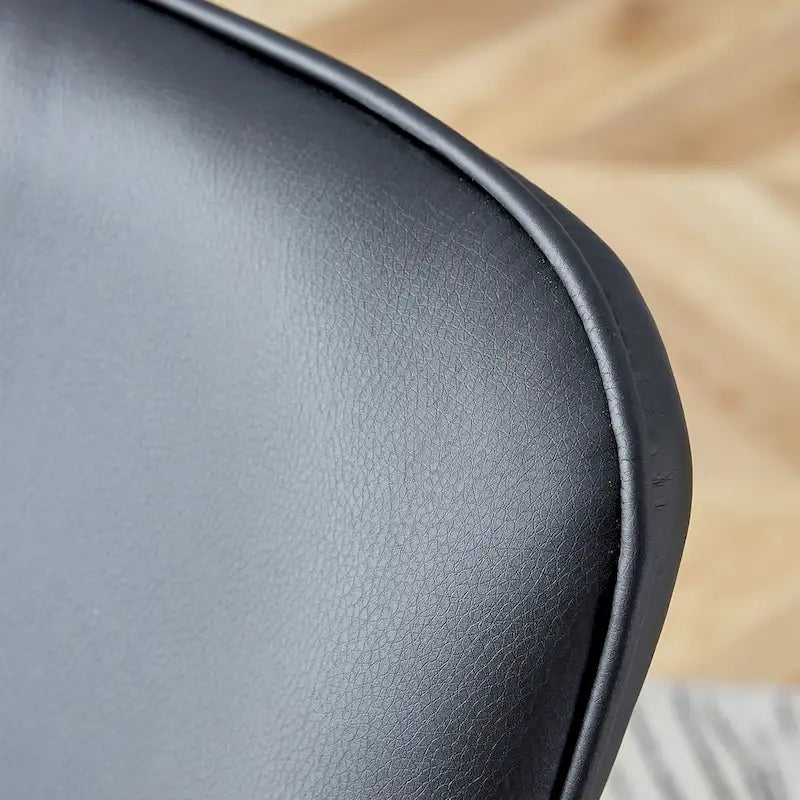 Chaises de salle à manger modernes, lot de 4, en cuir PU, rembourrées, pour cuisine