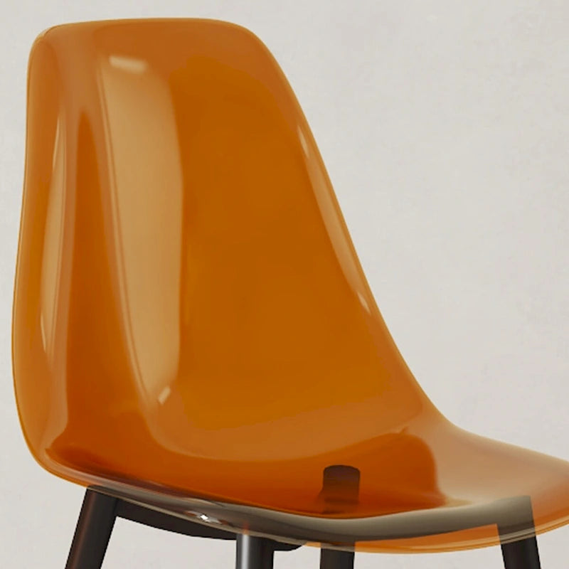 Lot de 6 chaises de salle à manger modernes, minimalistes et transparentes