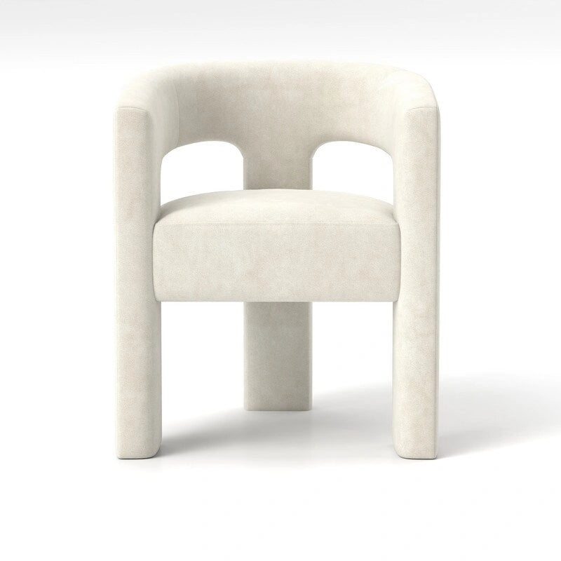 SEYNAR Chaise de salle à manger moderne et glamour en velours, fauteuil d'appoint à dossier ouvert, lot de 4