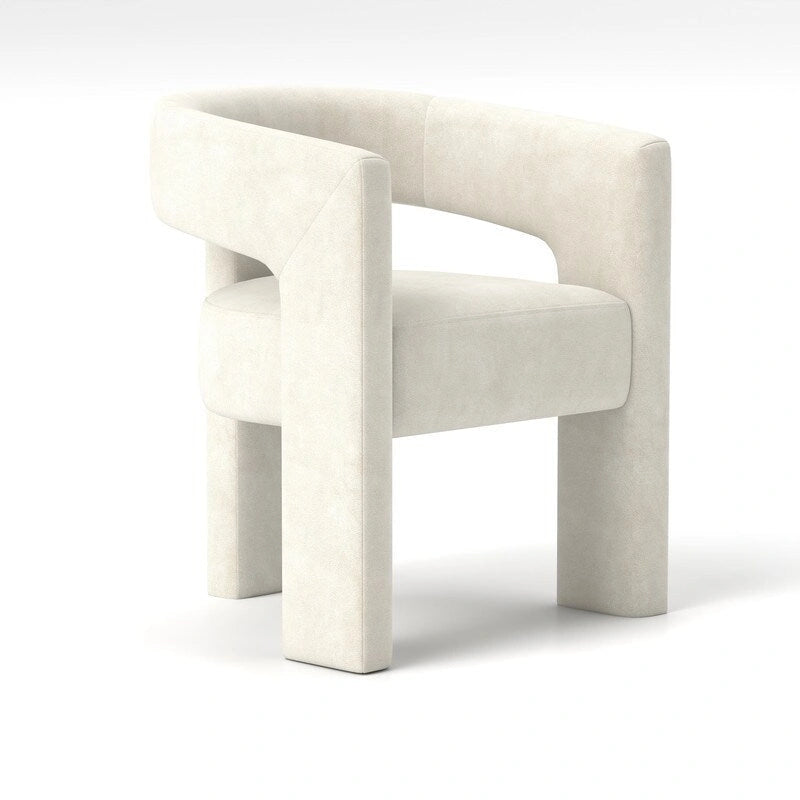 SEYNAR Chaise de salle à manger moderne et glamour en velours, fauteuil d'appoint à dossier ouvert, lot de 4