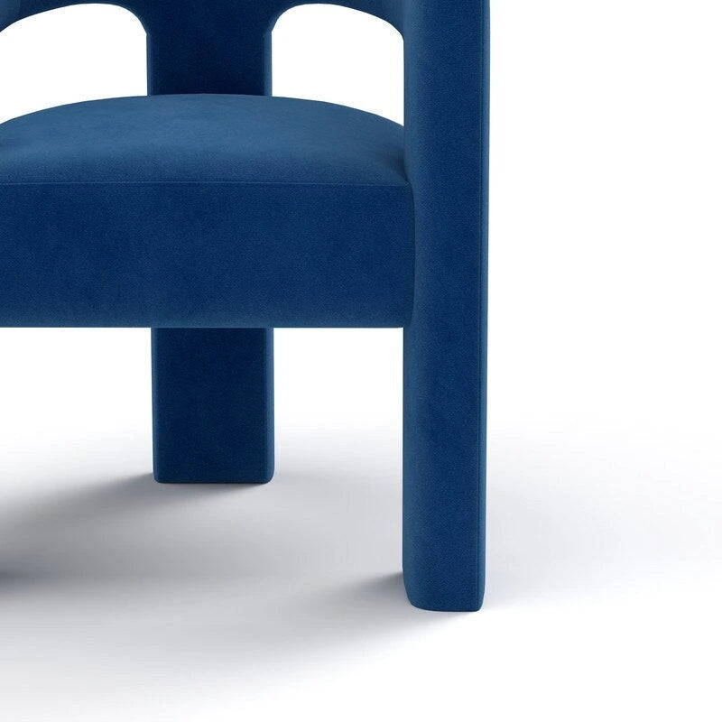 SEYNAR Chaise de salle à manger moderne et glamour en velours, fauteuil d'appoint à dossier ouvert, lot de 4
