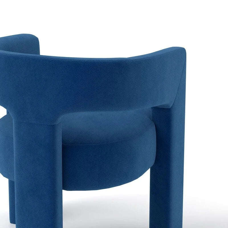 SEYNAR Chaise de salle à manger moderne et glamour en velours, fauteuil d'appoint à dossier ouvert, lot de 4