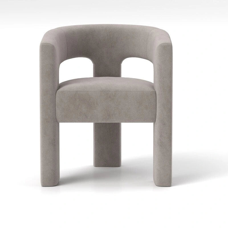 SEYNAR Chaise de salle à manger moderne et glamour en velours, fauteuil d'appoint à dossier ouvert, lot de 4