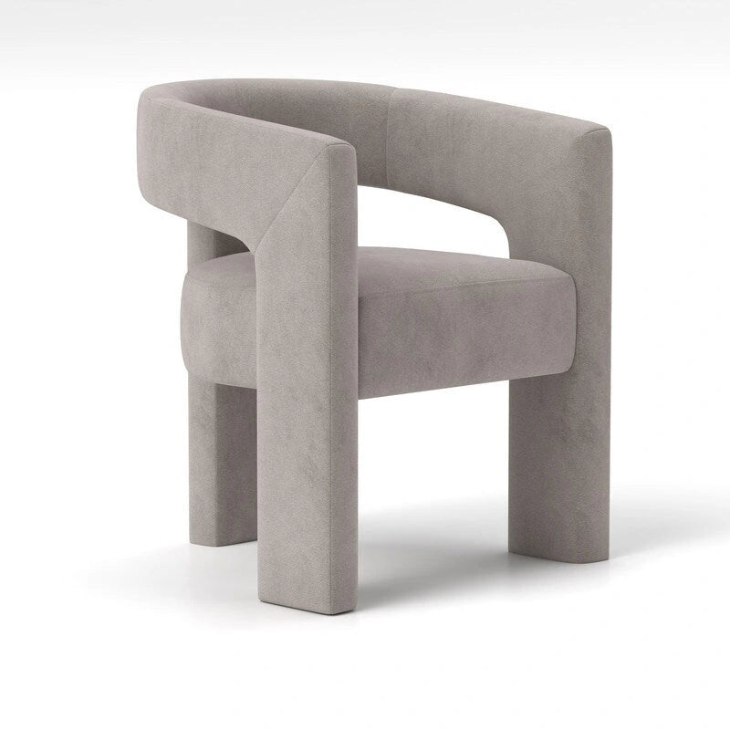 SEYNAR Chaise de salle à manger moderne et glamour en velours, fauteuil d'appoint à dossier ouvert, lot de 4