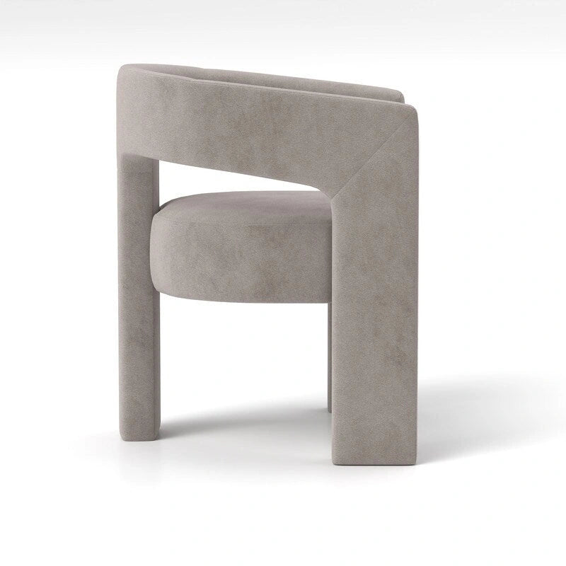 SEYNAR Chaise de salle à manger moderne et glamour en velours, fauteuil d'appoint à dossier ouvert, lot de 4