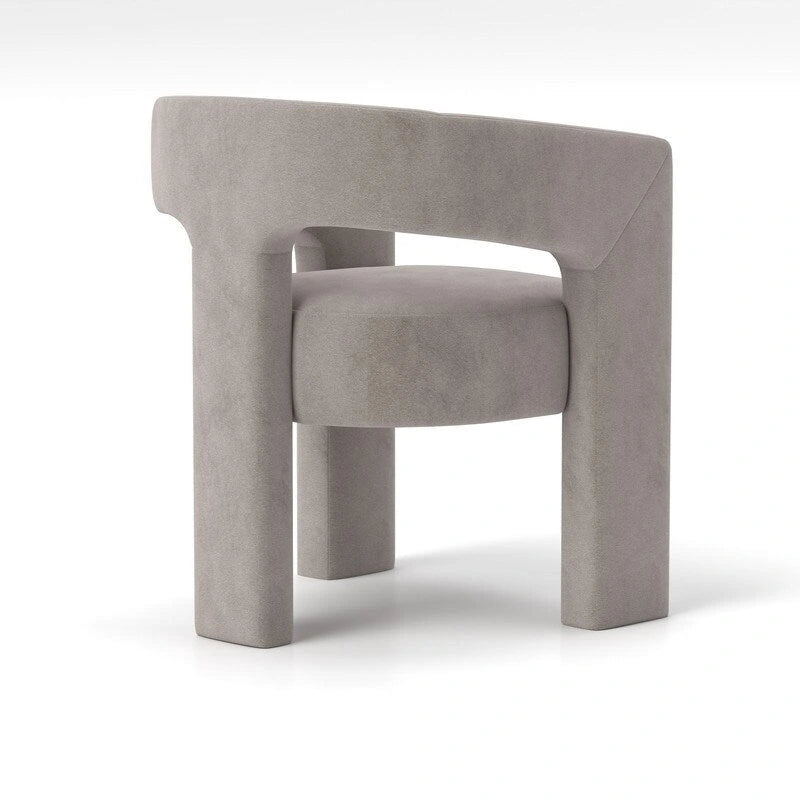 SEYNAR Chaise de salle à manger moderne et glamour en velours, fauteuil d'appoint à dossier ouvert, lot de 4