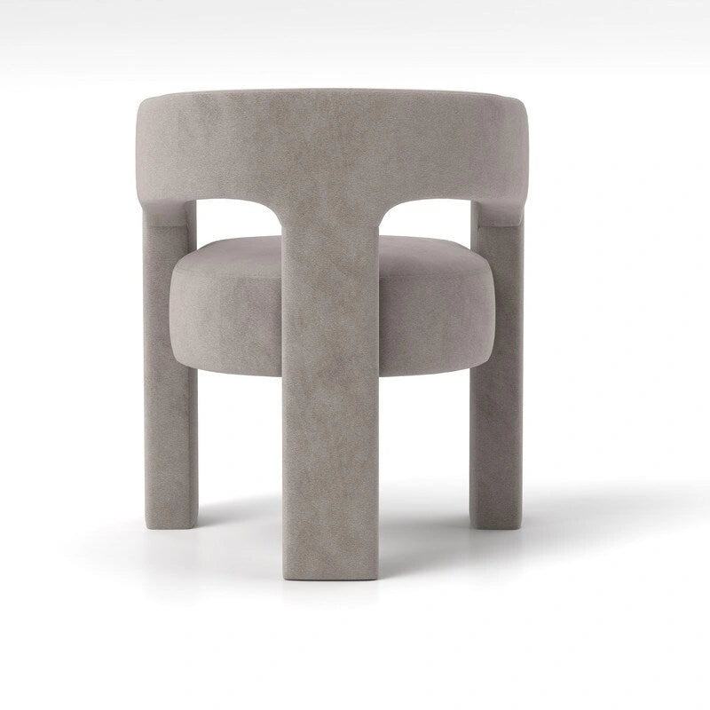 SEYNAR Chaise de salle à manger moderne et glamour en velours, fauteuil d'appoint à dossier ouvert, lot de 4