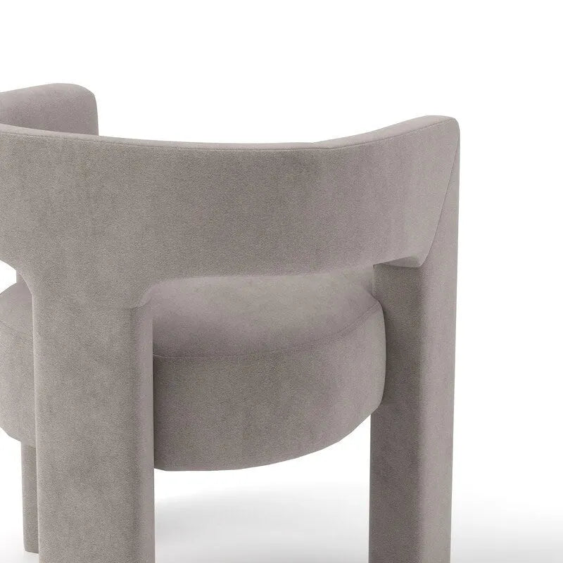 SEYNAR Chaise de salle à manger moderne et glamour en velours, fauteuil d'appoint à dossier ouvert, lot de 4