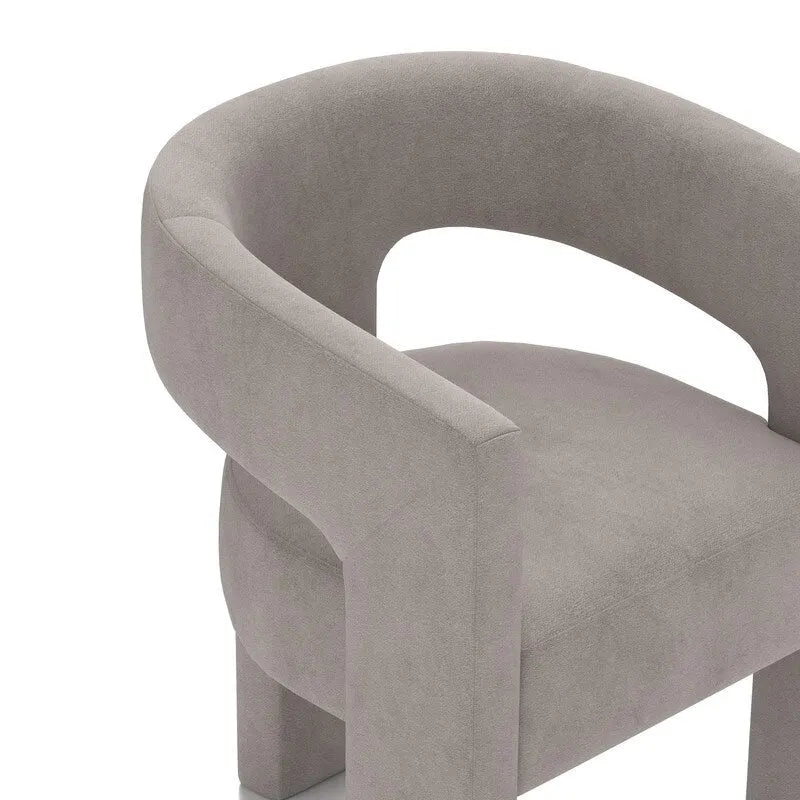 SEYNAR Chaise de salle à manger moderne et glamour en velours, fauteuil d'appoint à dossier ouvert, lot de 4