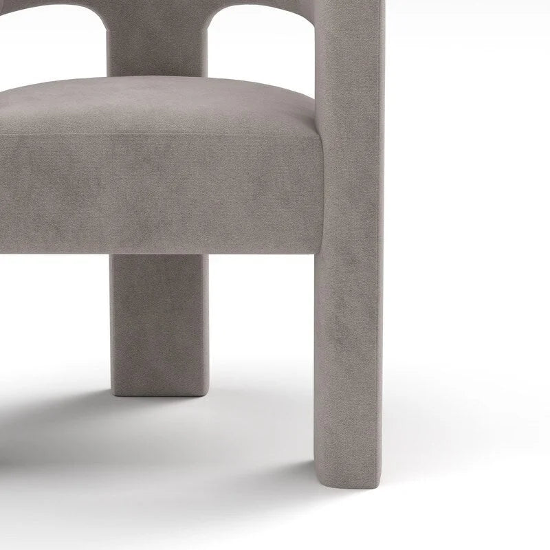 SEYNAR Chaise de salle à manger moderne et glamour en velours, fauteuil d'appoint à dossier ouvert, lot de 4