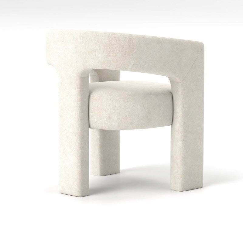 SEYNAR Chaise de salle à manger moderne et glamour en velours, fauteuil d'appoint à dossier ouvert, lot de 4