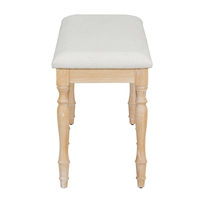 Banc de salle à manger capitonné traditionnel vintage de 128 cm