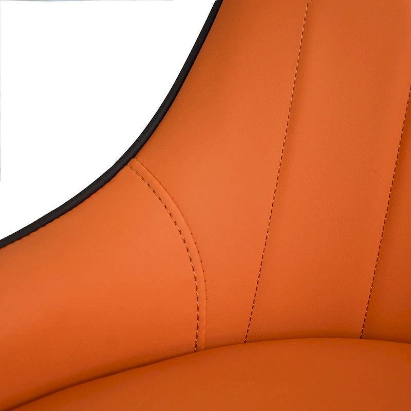 Lot de 2 chaises de salle à manger modernes en cuir synthétique avec pieds en métal