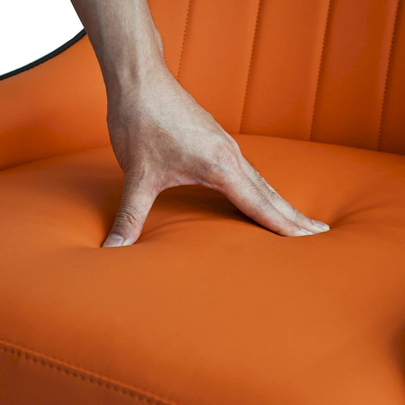 Lot de 2 chaises de salle à manger modernes en cuir synthétique avec pieds en métal