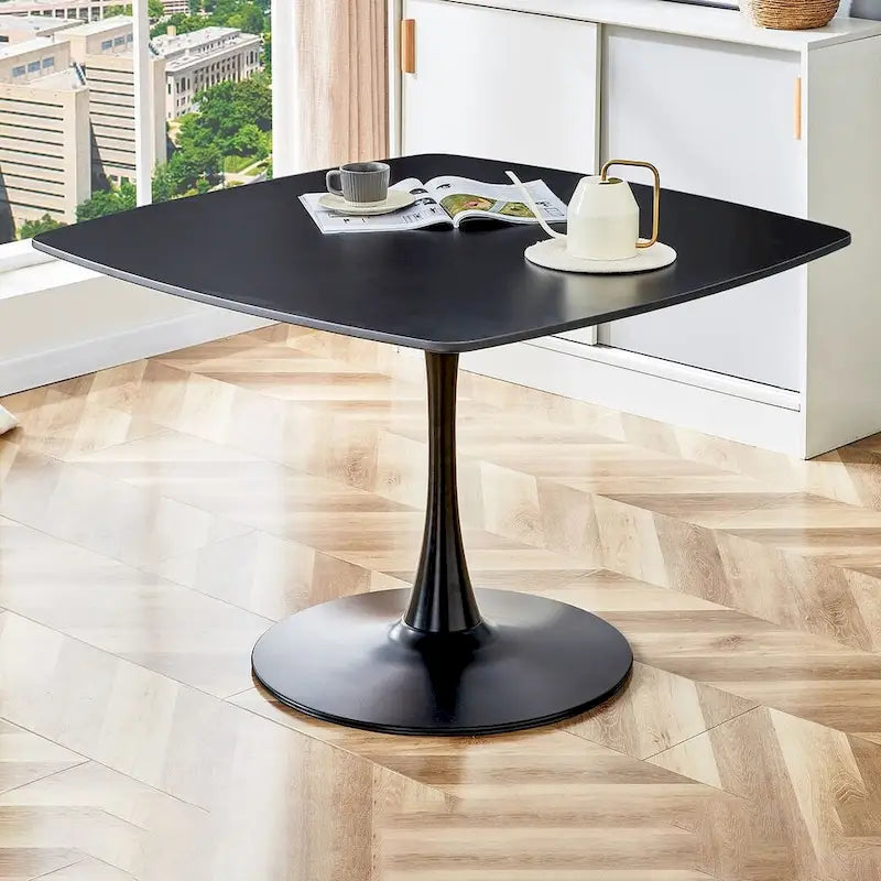 Table basse de loisirs à piètement central, style milieu de siècle, 42,1/31,49