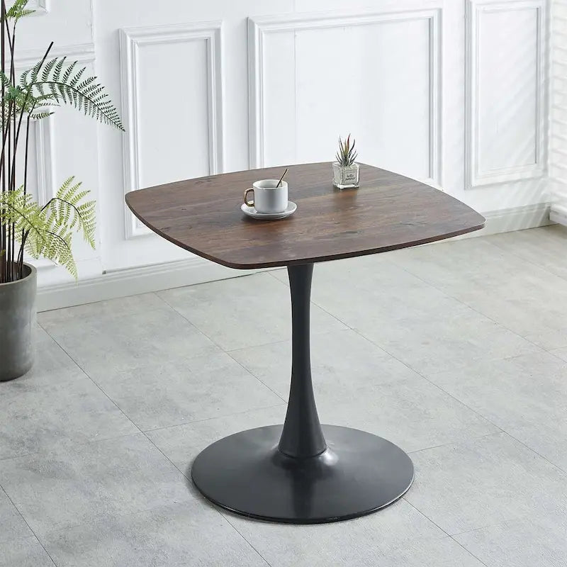 Table basse de loisirs à piètement central, style milieu de siècle, 42,1/31,49