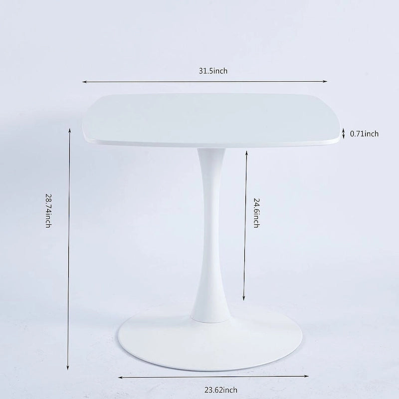 Table basse de loisirs à piètement central, style milieu de siècle, 42,1/31,49