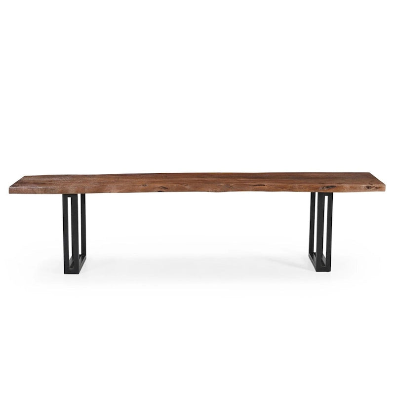Banc de salle à manger en bois massif Sparrow - Marron