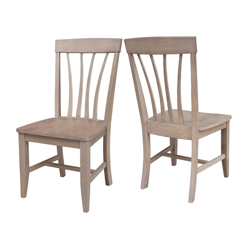 Lot de 2 chaises Fanback Soma en bois massif