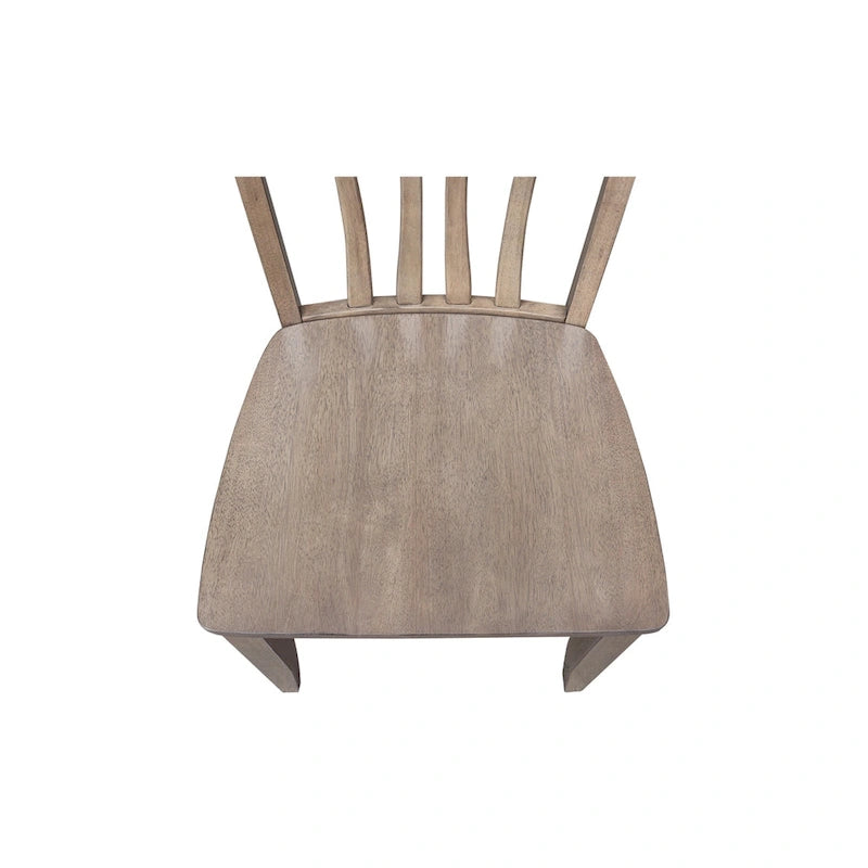 Lot de 2 chaises Fanback Soma en bois massif