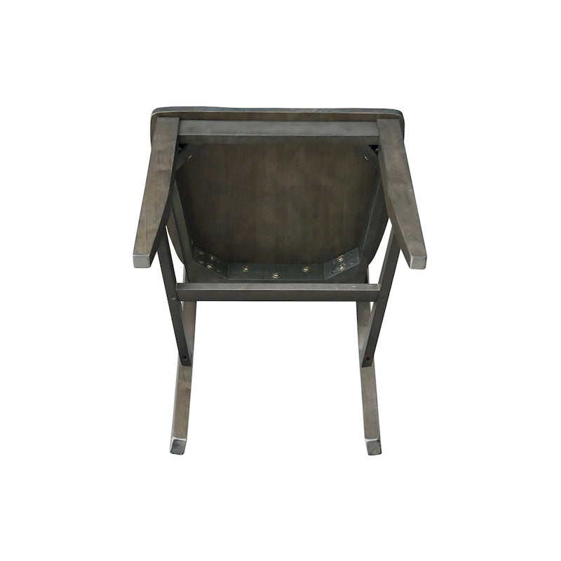 Lot de 2 chaises Fanback Soma en bois massif