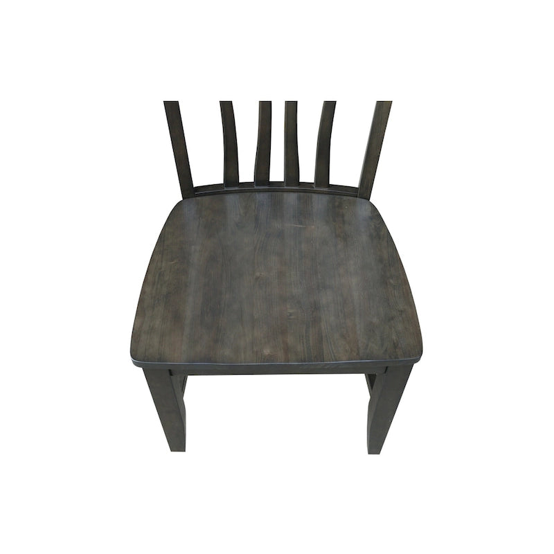 Lot de 2 chaises Fanback Soma en bois massif