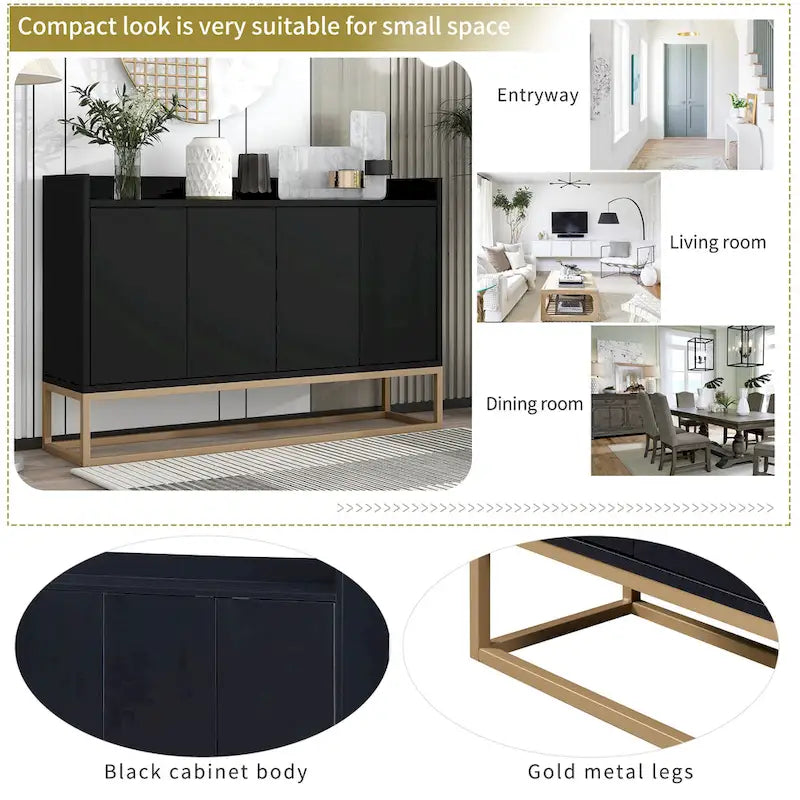 Buffet moderne élégant avec grand espace de rangement