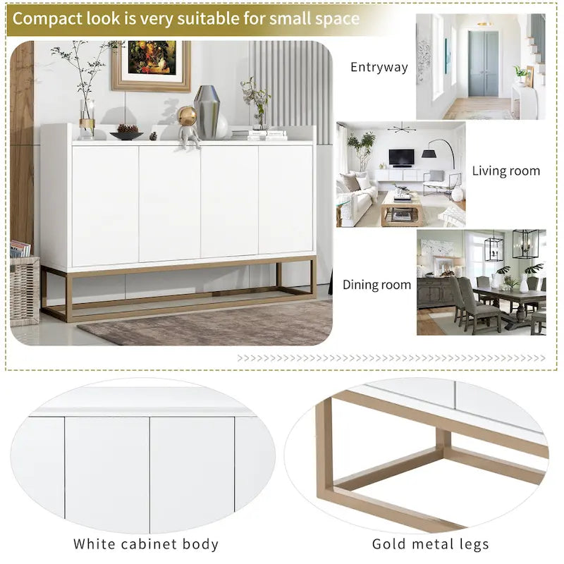 Buffet moderne élégant avec grand espace de rangement
