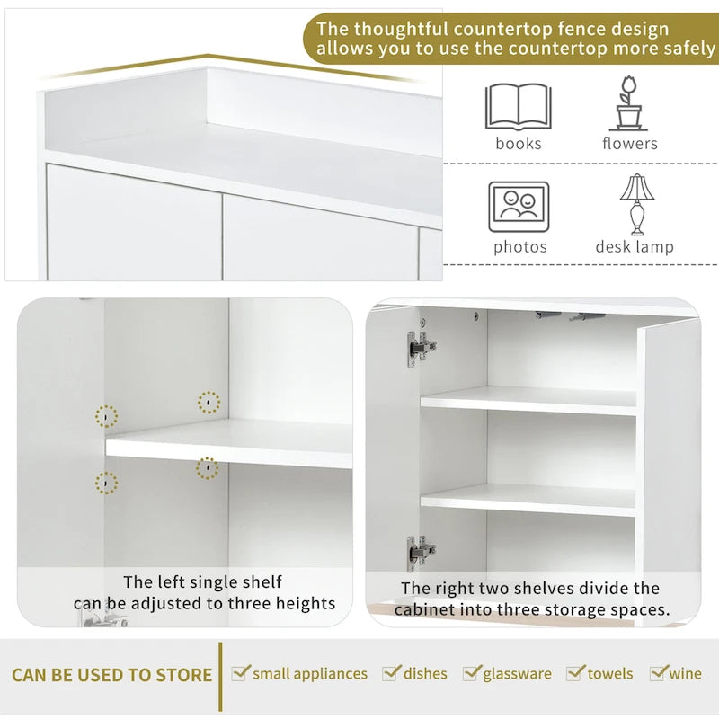 Buffet moderne élégant avec grand espace de rangement
