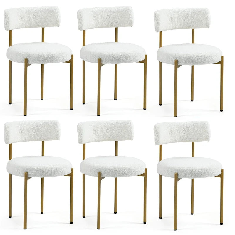 Chaises de salle à manger AVAWING, chaises de cuisine modernes du milieu du siècle, lot de 6